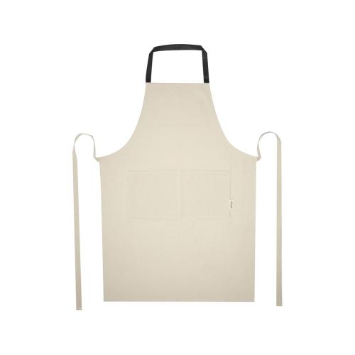 Nia фартук из переработанного хлопка плотностью 200 г/м² - сплошной черный; - купить необычные подарки в Воронеже