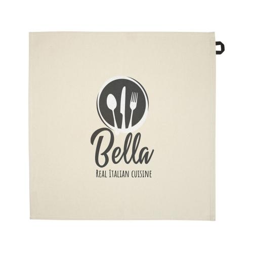 Alora кухонное полотенце из переработанного хлопка плотностью 200 г/м² - сплошной черный; - купить необычные сувениры в Воронеже