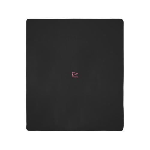 Huggy флисовое одеяло 220x250 см - сплошной черный; - купить подарки с логотипом в Воронеже