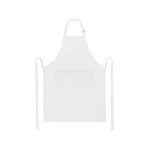 Фартук Andrea плотностью 240 г/м² с регулируемой завязкой на шее - Белый; - купить необычные подарки в Воронеже