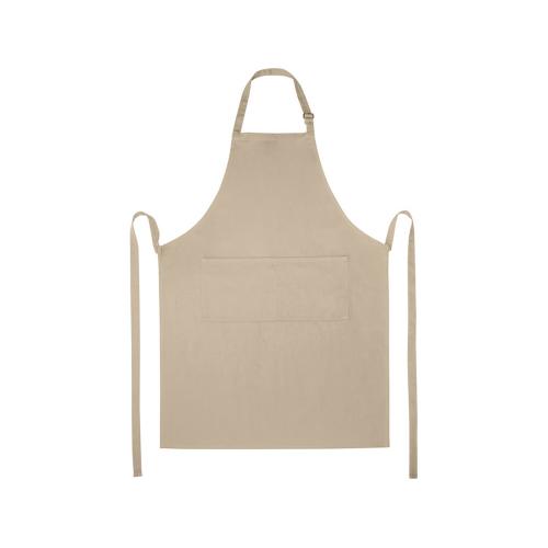 Фартук Andrea плотностью 240 г/м² с регулируемой завязкой на шее - Oatmeal; - купить необычные подарки в Воронеже