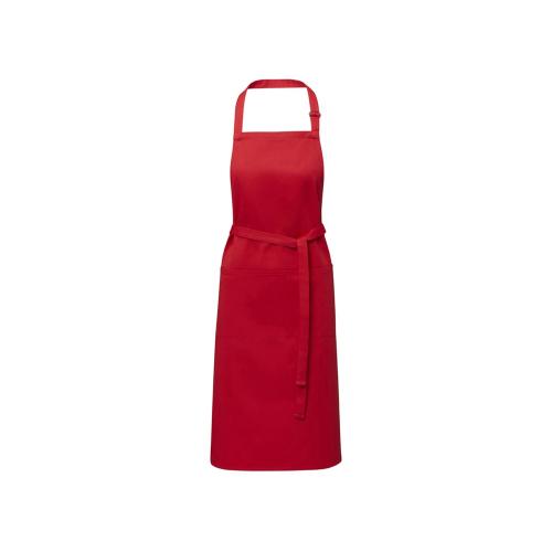 Фартук Andrea плотностью 240 г/м² с регулируемой завязкой на шее - Красный