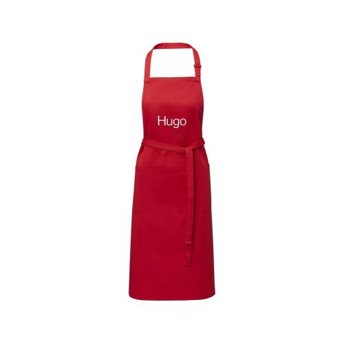 Фартук Andrea плотностью 240 г/м² с регулируемой завязкой на шее - Красный; - купить подарки с логотипом в Воронеже
