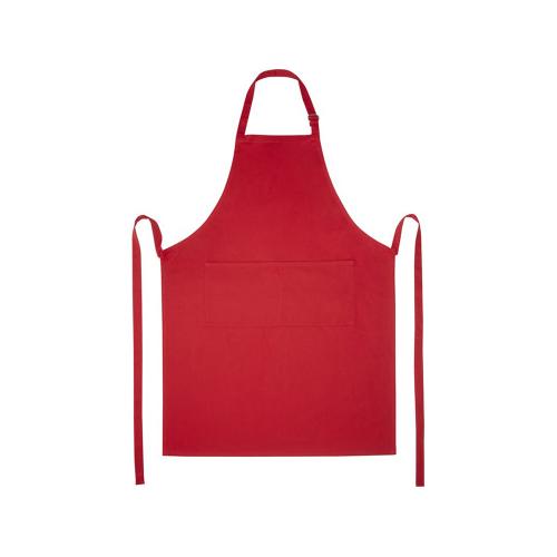 Фартук Andrea плотностью 240 г/м² с регулируемой завязкой на шее - Красный; - купить необычные подарки в Воронеже