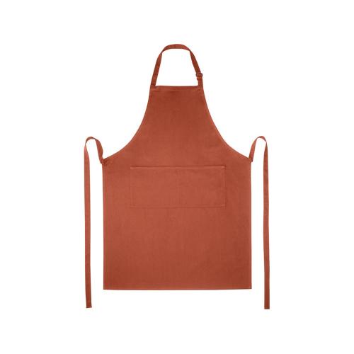 Фартук Andrea плотностью 240 г/м² с регулируемой завязкой на шее - Brick; - купить необычные подарки в Воронеже