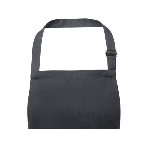 Фартук Andrea плотностью 240 г/м² с регулируемой завязкой на шее - Темно-серый; - купить необычные сувениры в Воронеже