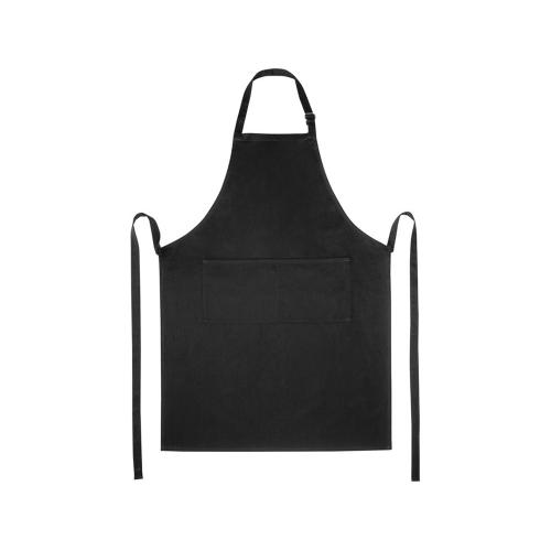 Фартук Andrea плотностью 240 г/м² с регулируемой завязкой на шее - сплошной черный; - купить необычные подарки в Воронеже
