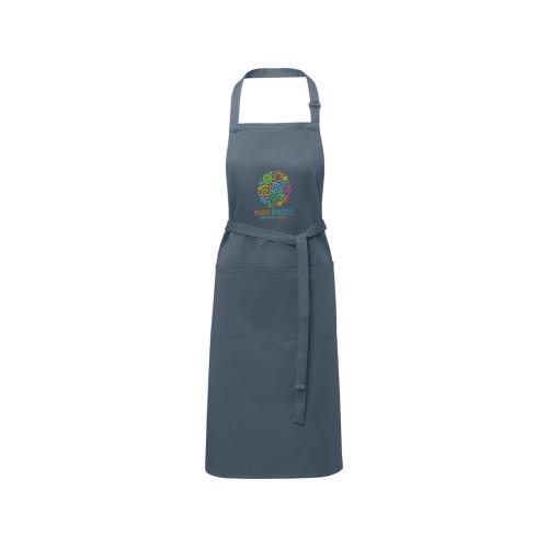 Фартук Andrea плотностью 240 г/м² с регулируемой завязкой на шее - Hale Blue; - купить именные сувениры в Воронеже