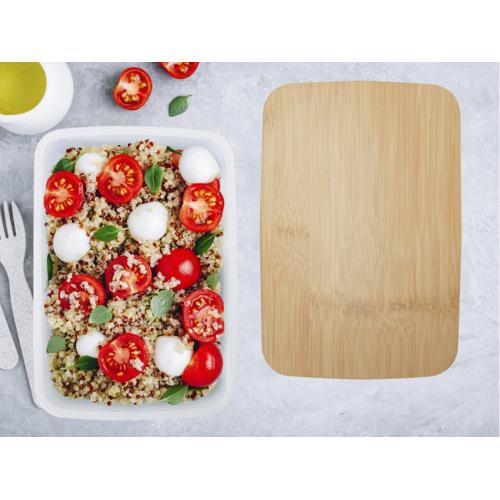 Mangi Ланч-бокс 750 мл - Белый; - купить подарки с логотипом в Воронеже