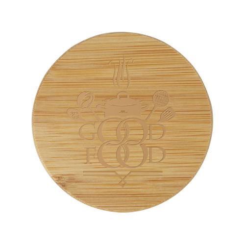 Чайник Zen с ситечком и бамбуковой крышкой - Прозрачный; - купить именные сувениры в Воронеже