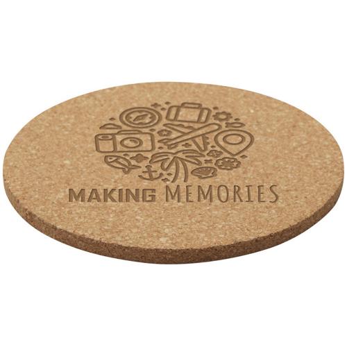 Пробковая подставка Sencha - Натуральный; - купить именные сувениры в Воронеже