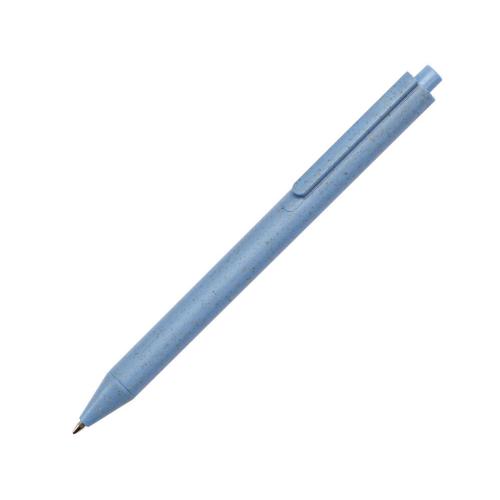 Блокнот А5 Toledo M, синий + ручка шариковая Pianta из пшеничной соломы; - купить подарки с логотипом в Воронеже