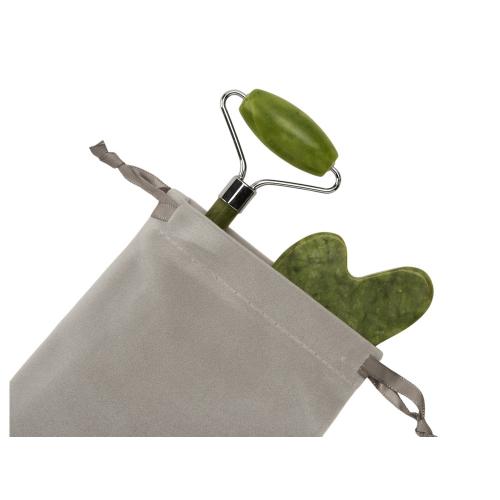 Сет роллер и гуаша Rituals из нефрита; - купить именные сувениры в Воронеже