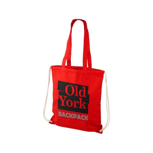 Рюкзак со шнурком Eliza из хлопчатобумажной ткани плотностью 240 г/м2; - купить подарки с логотипом в Воронеже