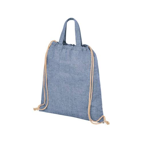 Рюкзак со шнурком Pheebs из 210 г/м2 переработанного хлопка; - купить необычные сувениры в Воронеже