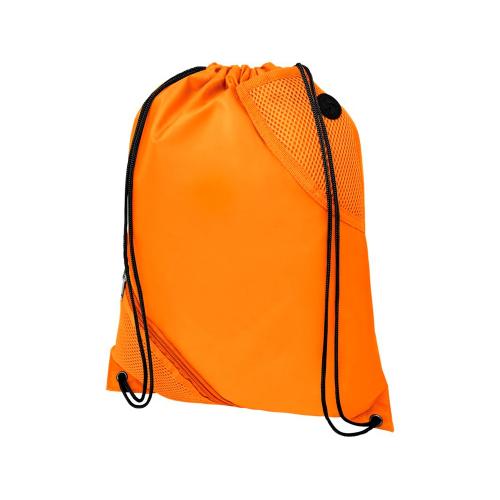 Рюкзак со шнурком Oriole с двойным кармашком, оранжевый