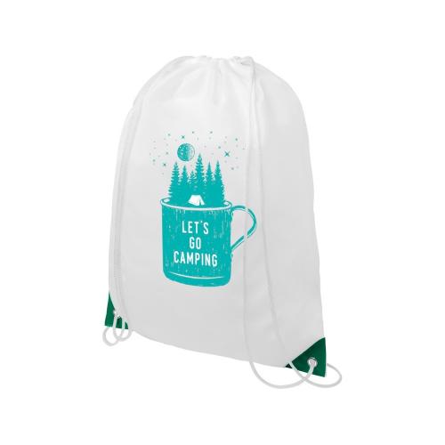 Рюкзак со шнурком Oriole, имеет цветные края; - купить подарки с логотипом в Воронеже