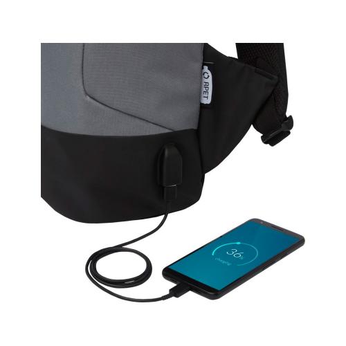 Рюкзак Cover из вторичного ПЭТ с противосъемным приспособлением; - купить именные сувениры в Воронеже