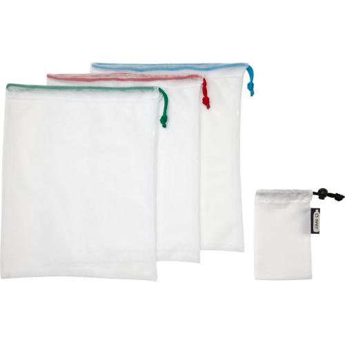 Набор сетчатых сумок из вторичного ПЭТ Trio; - купить подарки с логотипом в Воронеже