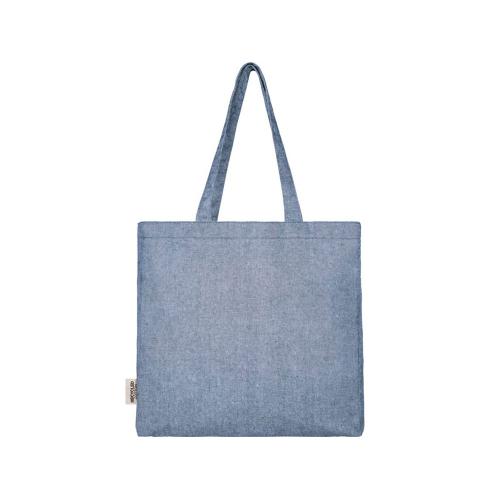 Эко-сумка Pheebs с клинчиком, изготовленная из переработанного хлопка, плотность 210 г/м2; - купить необычные подарки в Воронеже