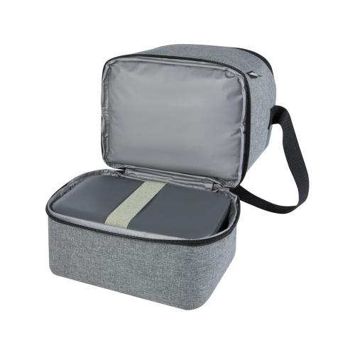 Tundra, сумка-холодильник из переработанного PET-пластика, для обеда, на 9 банок; - купить подарки с логотипом в Воронеже