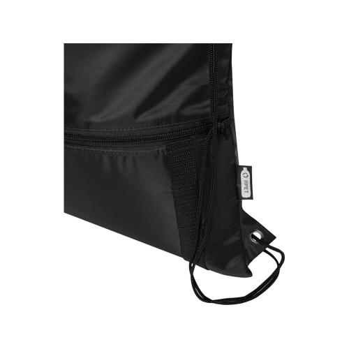 Изолированная сумка со шнурком Adventure объемом 9 л из переработанных материалов, соответствующих стандарту GRS; - купить подарки с логотипом в Воронеже