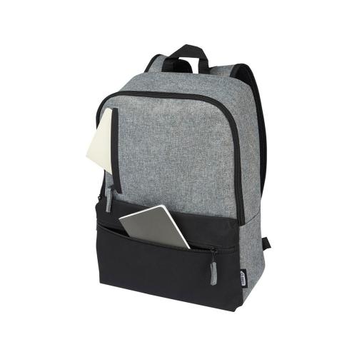 Двухцветный рюкзак для ноутбука 15 Reclaim объемом 14 л, изготовленный из переработанных материалов по стандарту GRS; - купить подарки с логотипом в Воронеже