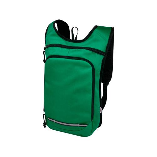 Рюкзак для прогулок Trails объемом 6,5 л, изготовленный из переработанного ПЭТ по стандарту GRS, зеленый