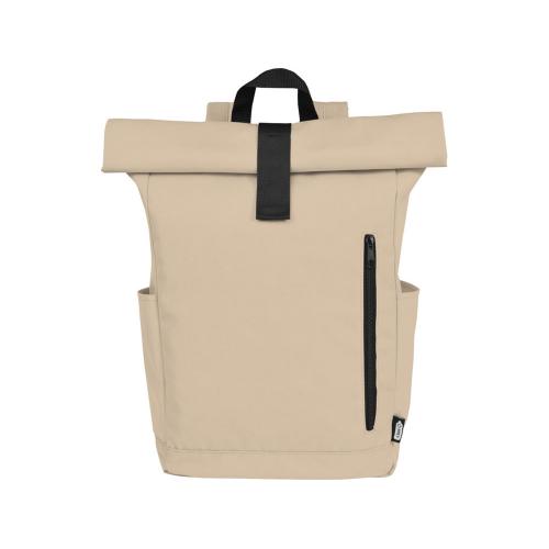 Рюкзак Байрон 15,6 объемом 18 л со скручиваемым верхом, изготовленный из переработанного ПЭТ по стандарту GRS; - купить необычные подарки в Воронеже