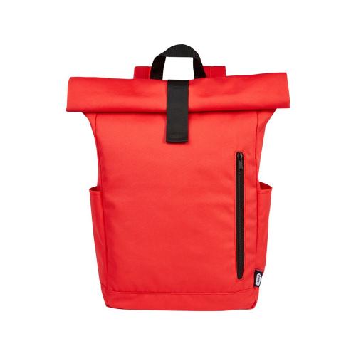 Рюкзак Byron 15,6 объемом 18 л со скручиваемым верхом, изготовленный из переработанного ПЭТ по стандарту GRS; - купить необычные подарки в Воронеже