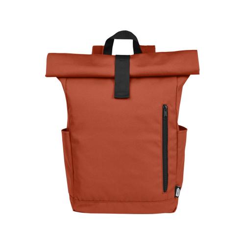 Рюкзак Байрон 15,6 объемом 18 л со скручиваемым верхом, изготовленный из переработанного ПЭТ по стандарту GRS; - купить необычные подарки в Воронеже