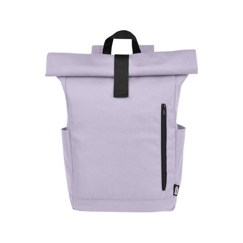 Рюкзак Байрон 15,6 объемом 18 л со скручиваемым верхом, изготовленный из переработанного ПЭТ по стандарту GRS; - купить необычные подарки в Воронеже