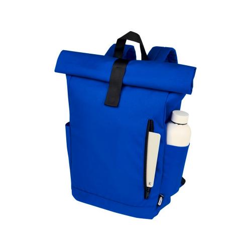 Рюкзак Byron 15,6 объемом 18 л со скручиваемым верхом, изготовленный из переработанного ПЭТ по стандарту GRS; - купить именные сувениры в Воронеже