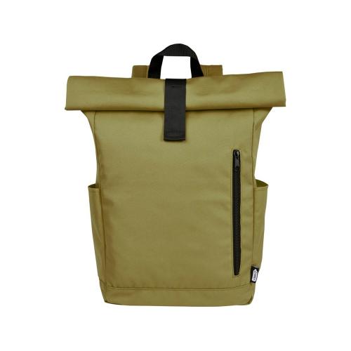 Рюкзак Byron 15,6 объемом 18 л со скручиваемым верхом, изготовленный из переработанного ПЭТ по стандарту GRS; - купить необычные подарки в Воронеже