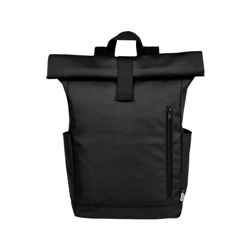 Рюкзак Byron 15,6 объемом 18 л со скручиваемым верхом, изготовленный из переработанного ПЭТ по стандарту GRS; - купить необычные подарки в Воронеже