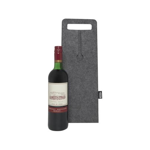 Felta Мешок для вина из переработанного фетра, сертифицированного согласно GRS; - купить именные сувениры в Воронеже