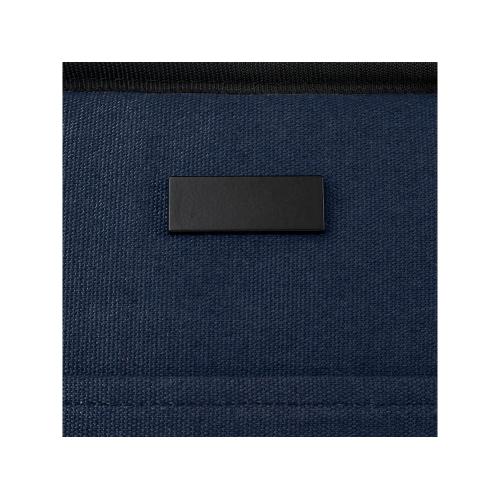 Пищевая сумка-холодильник Joey из брезента, переработанного по стандарту GRS, объемом 6 л на 9 банок; - купить подарки с логотипом в Воронеже