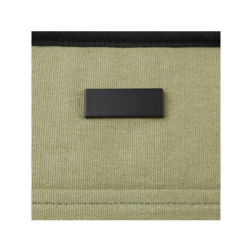 Пищевая сумка-холодильник Joey из брезента, переработанного по стандарту GRS, объемом 6 л на 9 банок; - купить подарки с логотипом в Воронеже