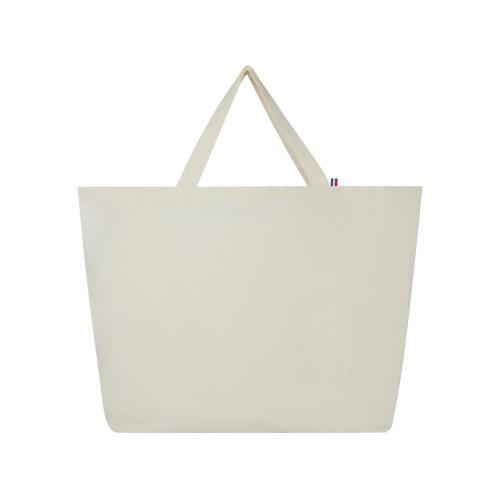 Переработанная эко-сумка Cannes плотностью 200 г/м2 вторичной переработки - Натуральный; - купить необычные подарки в Воронеже