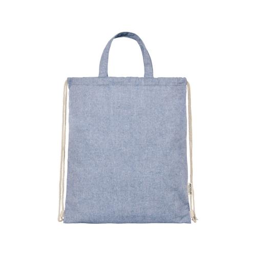 Pheebs 150 г/м² Aware™ рюкзак со шнурком из переработанных материалов - Синий; - купить необычные подарки в Воронеже