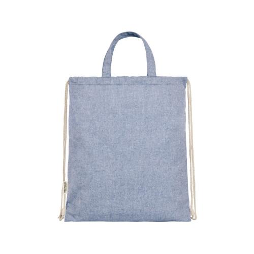 Pheebs 150 г/м² Aware™ рюкзак со шнурком из переработанных материалов - Синий; - купить необычные сувениры в Воронеже