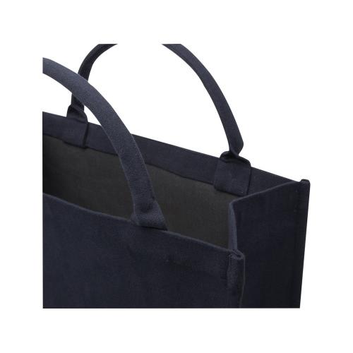 Page эко-сумка для книг из переработанного материала Aware™ плотностью 500 г/м² - Нейви; - купить именные сувениры в Воронеже