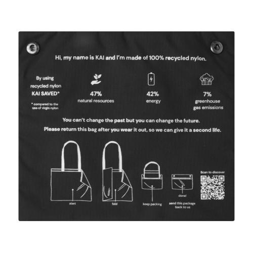 Kai круглая эко-сумка из переработанного материала; - купить именные сувениры в Воронеже