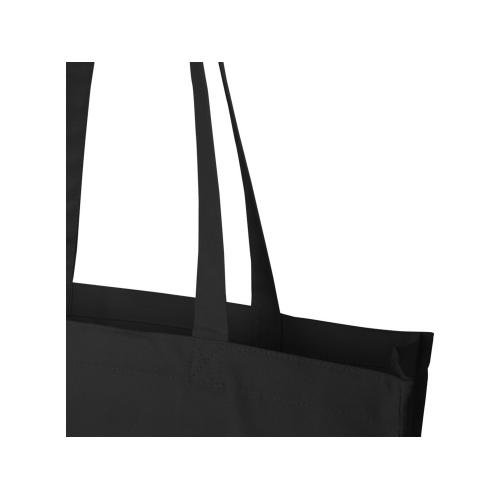 Florida эко-сумка с ластовицей плотностью 270 г/м² - сплошной черный; - купить подарки с логотипом в Воронеже