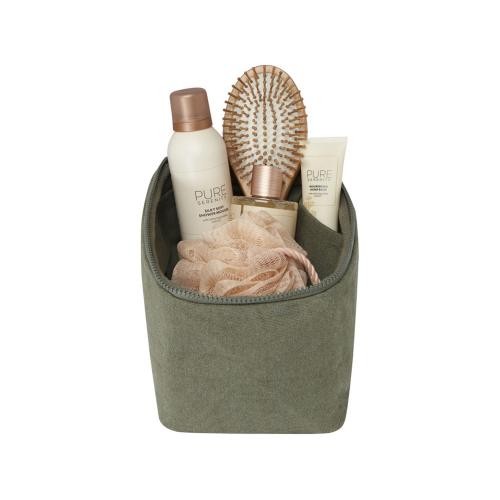 Органайзер для туалетных принадлежностей из переработанного материала Pack 500 г/м² Aware™ - Зеленый; - купить необычные сувениры в Воронеже