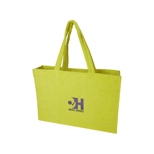 Пляжная эко-сумка Siam объемом 13 л из переработанной махровой ткани; - купить именные сувениры в Воронеже