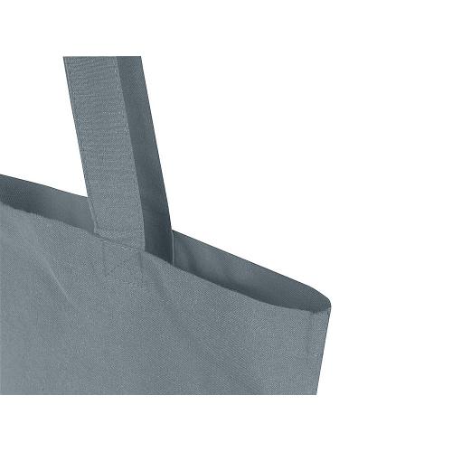 Мадрас Блэнд эко-сумка из переработанного хлопка GRS плотностью 140 г/м² объемом 7 л - Серый; - купить именные сувениры в Воронеже