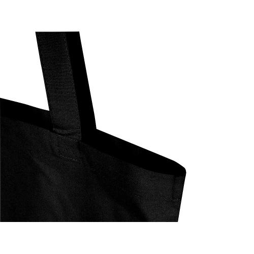 Мадрас Блэнд эко-сумка из переработанного хлопка GRS плотностью 140 г/м² объемом 7 л - Черный; - купить именные сувениры в Воронеже