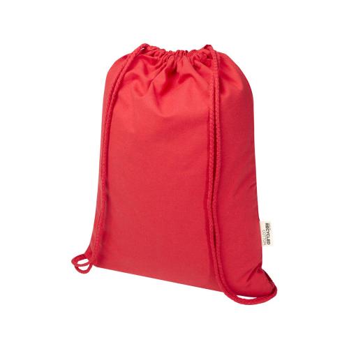 Oregon Blend сумка на шнурке из переработанного материала сертифицированного согласно GRS, плотностью 140 г/м², объемом 5 л - Красный