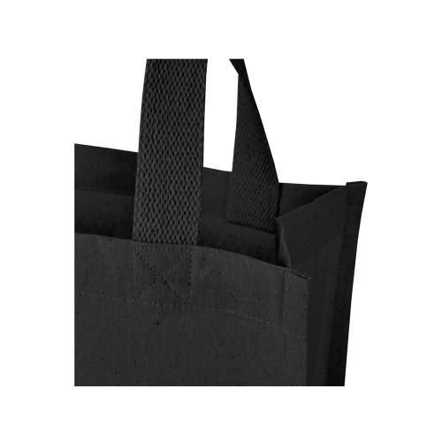 Мини эко-сумка Odessa с клинчиком, изготовленная из переработанного хлопка, сертифицированного согласно GRS, плотностью 220 г/м²; - купить подарки с логотипом в Воронеже